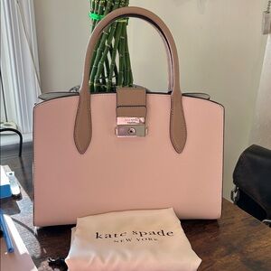 Kate Spade Blush, Cream and Taupe Satchel